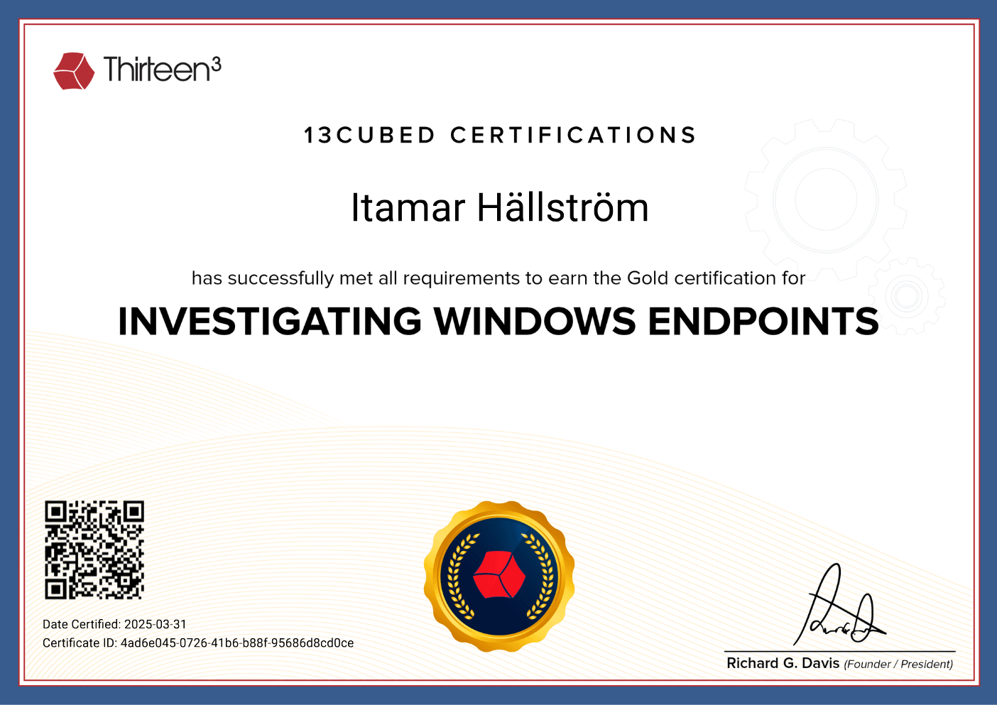 13 Cubed — Investigating Windows Endpoints certificate